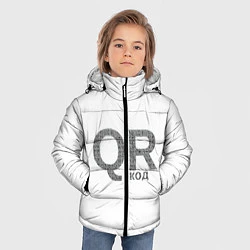 Куртка зимняя для мальчика Самый нужный QR код, цвет: 3D-красный — фото 2