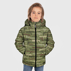 Куртка зимняя для мальчика Оружие камуфляж, цвет: 3D-черный — фото 2