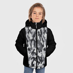 Куртка зимняя для мальчика Стиль - Камуфляж, цвет: 3D-черный — фото 2