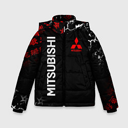 Куртка зимняя для мальчика MITSUBISHI SAMURAI JAPAN STYLE ИЕРОГЛИФЫ, цвет: 3D-черный