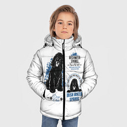 Куртка зимняя для мальчика Ирландский Водяной Спаниель, цвет: 3D-черный — фото 2