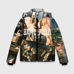 Куртка зимняя для мальчика Battlefield 2042 - отряд, цвет: 3D-черный