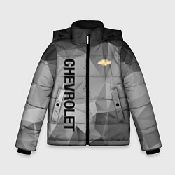 Куртка зимняя для мальчика Chevrolet Geometry, цвет: 3D-черный