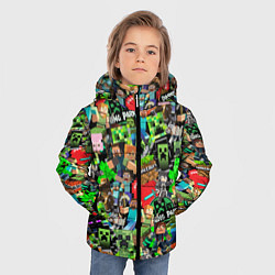 Куртка зимняя для мальчика МАЙНКРАФТ ВСЕ ГЕРОИ И ПРЕДМЕТЫ, цвет: 3D-красный — фото 2