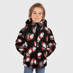 Куртка зимняя для мальчика БУМАЖНЫЙ ДОМ ПАТТЕРН МАСКА ДАЛИ, цвет: 3D-красный — фото 2