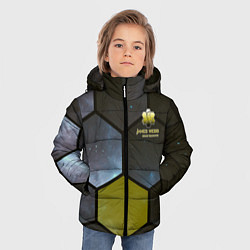 Куртка зимняя для мальчика JWST space cell theme, цвет: 3D-черный — фото 2