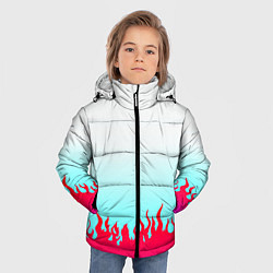 Куртка зимняя для мальчика Розовый огонь, цвет: 3D-красный — фото 2