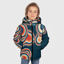 Куртка зимняя для мальчика Растекающиеся пятна, цвет: 3D-красный — фото 2