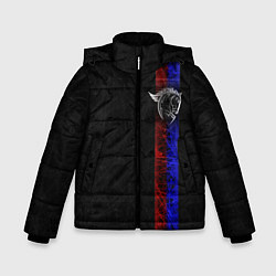 Куртка зимняя для мальчика ЦСКА Москва black theme, цвет: 3D-черный