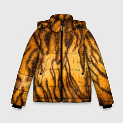 Куртка зимняя для мальчика Шкура тигра 2022, цвет: 3D-красный