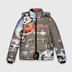 Куртка зимняя для мальчика Арт Монстров, цвет: 3D-черный