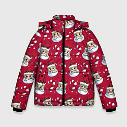 Куртка зимняя для мальчика Дед Морoз, цвет: 3D-красный