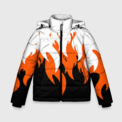 Куртка зимняя для мальчика Оранжевый Огонь, цвет: 3D-красный