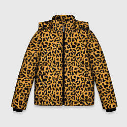 Куртка зимняя для мальчика Леопард Leopard, цвет: 3D-черный