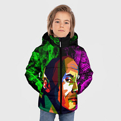 Куртка зимняя для мальчика Дуэйн Джонсон АРТ Скала, цвет: 3D-красный — фото 2