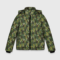 Куртка зимняя для мальчика Комары камуфляж, цвет: 3D-светло-серый