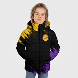 Куртка зимняя для мальчика LAKERS БРЫЗГИ КРАСОК, цвет: 3D-светло-серый — фото 2