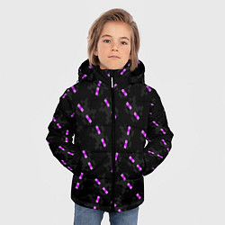 Куртка зимняя для мальчика ЛИЦО ЭНДЕРМЕНА, МАЙНКРАФТ, цвет: 3D-светло-серый — фото 2