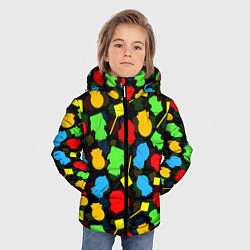 Куртка зимняя для мальчика SOUTH PARK ЮЖНЫЙ ПАРК НОВОГОДНИЙ УЗОР, цвет: 3D-красный — фото 2