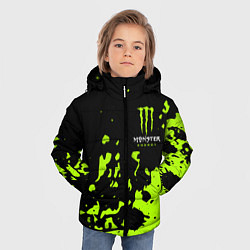 Куртка зимняя для мальчика Monster Energy green, цвет: 3D-красный — фото 2