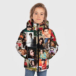 Куртка зимняя для мальчика Тимоти цветной коллаж, цвет: 3D-красный — фото 2