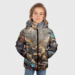 Куртка зимняя для мальчика Битва Рыцарского ордена Империи, цвет: 3D-светло-серый — фото 2