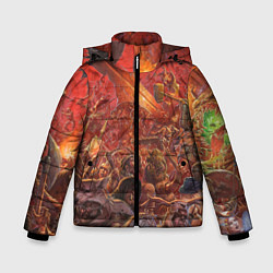 Куртка зимняя для мальчика Waha Bloody battle, цвет: 3D-черный
