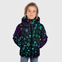 Куртка зимняя для мальчика RAINBOW SIX SIEGE NEON PATTERN SYMBOL, цвет: 3D-красный — фото 2