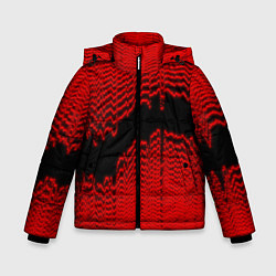Куртка зимняя для мальчика Красная волна, цвет: 3D-красный