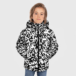Куртка зимняя для мальчика Стиль QR код, цвет: 3D-черный — фото 2