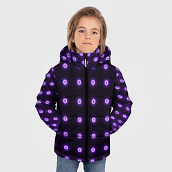 Куртка зимняя для мальчика Неоновые кружки, цвет: 3D-светло-серый — фото 2