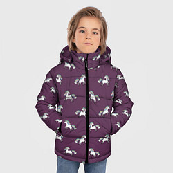 Куртка зимняя для мальчика Забавные единороги паттерн, цвет: 3D-светло-серый — фото 2