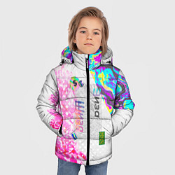 Куртка зимняя для мальчика Шаза Психоделика, цвет: 3D-черный — фото 2