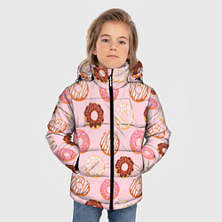 Куртка зимняя для мальчика Pink donuts, цвет: 3D-черный — фото 2