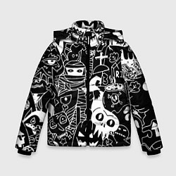 Куртка зимняя для мальчика Monster & Cat, цвет: 3D-черный
