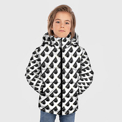 Куртка зимняя для мальчика Пиксельные Очки смирись с этим, цвет: 3D-светло-серый — фото 2