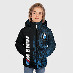 Куртка зимняя для мальчика BMW M Series Синий Гранж, цвет: 3D-красный — фото 2