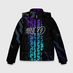 Куртка зимняя для мальчика VOLVO ато супер, цвет: 3D-черный