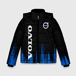 Куртка зимняя для мальчика Volvo синий огонь, цвет: 3D-черный