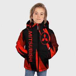 Куртка зимняя для мальчика Mitsubishi Авто для души, цвет: 3D-черный — фото 2