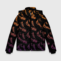 Куртка зимняя для мальчика KROSS, цвет: 3D-черный