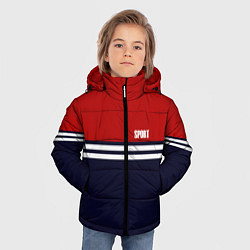 Куртка зимняя для мальчика Sport Спорт, цвет: 3D-черный — фото 2