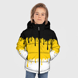 Куртка зимняя для мальчика Российская Империя потёки, цвет: 3D-светло-серый — фото 2