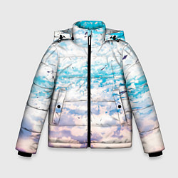 Куртка зимняя для мальчика Небо-арт, цвет: 3D-черный