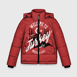Куртка зимняя для мальчика Турция - Turkey, цвет: 3D-черный
