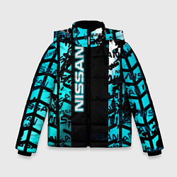 Куртка зимняя для мальчика NISSAN супер авто, цвет: 3D-светло-серый