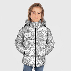 Куртка зимняя для мальчика Раскрась - одежду, цвет: 3D-черный — фото 2