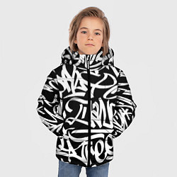 Куртка зимняя для мальчика КРУТОЕ ГРАФФИТИ Я РЭПЕР, цвет: 3D-светло-серый — фото 2