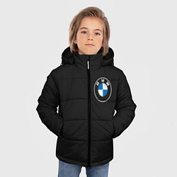 Куртка зимняя для мальчика BMW LOGO CARBON ЧЕРНЫЙ КАРБОН, цвет: 3D-черный — фото 2