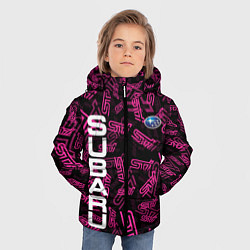 Куртка зимняя для мальчика SUBARU STI PATTERN, цвет: 3D-светло-серый — фото 2